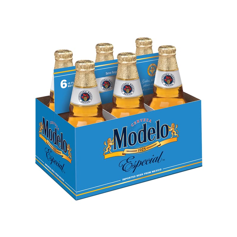 Cerveza Modelo Beer 6 Pack - 12 fl oz Bottles