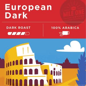 Mezcla de café oscuro europeo