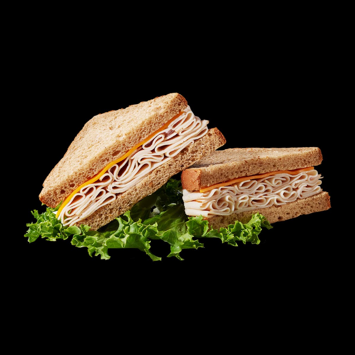 Turkey and Cheddar sandwich