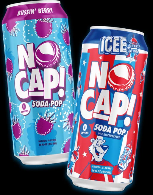 No cap! Soda cans 16 fl oz